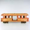 Vintage wood toy Railway Carriage Italy 1950s Home decor Large old toy