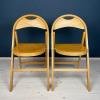Mid-Century Iconic Folding Chairs "Tric" by Achille and Pier Giacomo Castiglione for BBB Emmebonacina, Italy, 1965 Set of 2