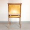 Vintage beautifull dining chair '50s Italy Wood Leather Furniture Italy