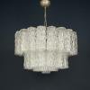 Mid-century murano glass chandelier Tronchi by Toni Zuccheri for Venini Italy 1960s