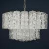 Mid-century murano glass chandelier Tronchi by Toni Zuccheri for Venini Italy 1960s