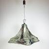 Murano Glass Pendant Lamp Flower by Carlo Nason for AV Mazzega Italy 1970s