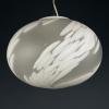 Vintage swirl murano glass pendant lamp Vetri Murano Italy 1970s