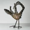 Vintage metal Brutalist sculpture Bird by Salvino Marsura, Italy 1970s, Mid-century Modern