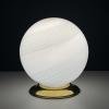 Vintage white murano table lamp Italy 1970s, Mid-century modern design