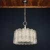 Vintage murano glass chandelier Tronchi by Toni Zuccheri for Venini Italy 1970s