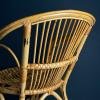 Vintage rattan armchair, Italy 1970s, Italian garden furniture, Mid-century interior Wicker Rattan Armchair