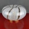 Mid-century swirl murano glass ceiling or wall lamp Italy 1970s Retro home decor