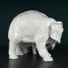 White porcelain figurine Elephant and baby by Artepiu ESTE, Italy 1990s