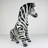 Large ceramic sculpture of Zebra from Bassano, Italy 2000s