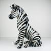 Large ceramic sculpture of Zebra from Bassano, Italy 2000s