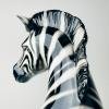 Large ceramic sculpture of Zebra from Bassano, Italy 2000s