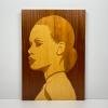 Triptych wooden painting "Mulatto" by Criscione Luige, Italy 1985s