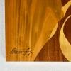 Triptych wooden painting "Mulatto" by Criscione Luige, Italy 1985s