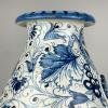 Large blue ceramic vase by IMA from Montelupo Florentino, Italy 1980s