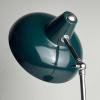 Green Industrial metal desk lamp Italy, 1960s