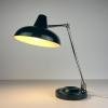 Green Industrial metal desk lamp Italy, 1960s