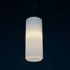 Vintage white pendant lamp, Italy, 1950s