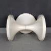 Mid-century white plastic stool Jurcek by Finzgar - Zorman for Meblo Yugoslavia 1970s Mushroom Stool Space age Tabouret