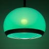 Mid-century green plastic pendant lamp by Stilux Milano, Italy, 1972