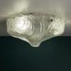 Large murano ice glass ceiling lamp by J.T.Kalmar, Austria, 1960s