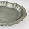 Antique pewter tray or fruit bowl, Italy, 1900s