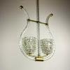 Murano chandelier Lyre by Ercole Barovier Barovier & Toso, Italy 1940s