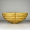 Large rattan bowl for fruits, Italy 1970s