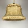 Vintage rawhide pendant lamp, 1950s