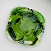 Original green murano glass ashtray, Italy, 1970s