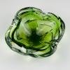 Original green murano glass ashtray, Italy, 1970s