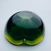 Original green murano glass ashtray, Italy, 1970s