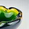 Original green murano glass ashtray, Italy, 1970s