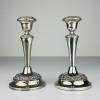 Original Silver Plate Candleholders by IANTHE, England, 1950s