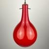 Red Murano glass pendant lamp, Italy, 1960s