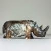 Ceramic sculpture Rhinoceros, Italy 1970s