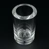 Orrefors Crystal Bud Vase with Etched, Sweden, 1950-60s