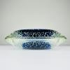 Original blue murano glass ashtray, Italy, 1980s