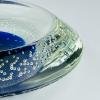 Original blue murano glass ashtray, Italy, 1980s