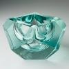 Original green murano glass ashtray, Italy, 1970s