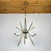 Mid-century metal chandelier by Stilnovo, Italy 1970s