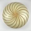 Classic beige swirl murano glass ceiling or wall lamp, Italy, 1970s