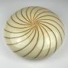 Classic beige swirl murano glass ceiling or wall lamp, Italy, 1970s