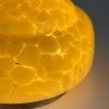 Art Deco yellow glass ceiling lamp, Italy 1950s