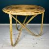 Vintage bamboo coffee table, Italy 1960s