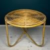 Vintage bamboo coffee table, Italy 1960s