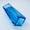 Sommerso blue murano glass vase style Flavio Poli, Italy 1970s