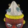 Original African Figure Statue Beaded Head, African Art