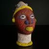 Original African Figure Statue Beaded Head, African Art