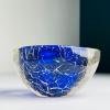 Original blue murano glass ashtray, Italy, 1980s